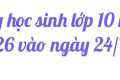 Danh sách lớp 10 tạm thời dùng để tập trung học sinh vào thứ Năm, ngày 24/7/2025(Không phải lớp chính thức)