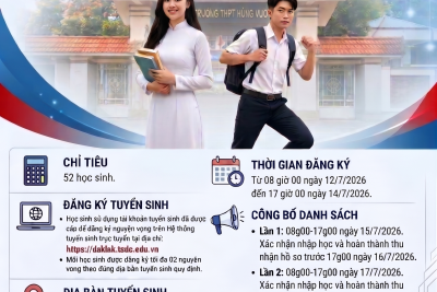 (Bổ sung)Thông báo tuyển sinh lớp 10 năm học 2026-2027
