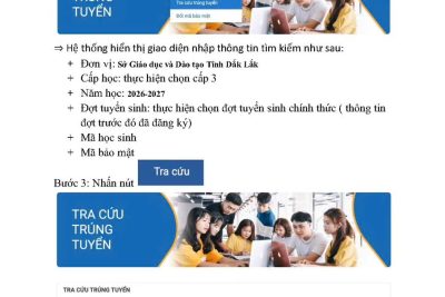 Hướng dẫn xác nhận nhập lớp 10 năm học 2026-2027 học trực tuyến trên hệ thống
