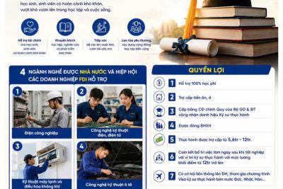 Thông báo triển khai chương trình học bổng hệ đào tạo Trung cấp, Cao đằng, Đại học năm 2026